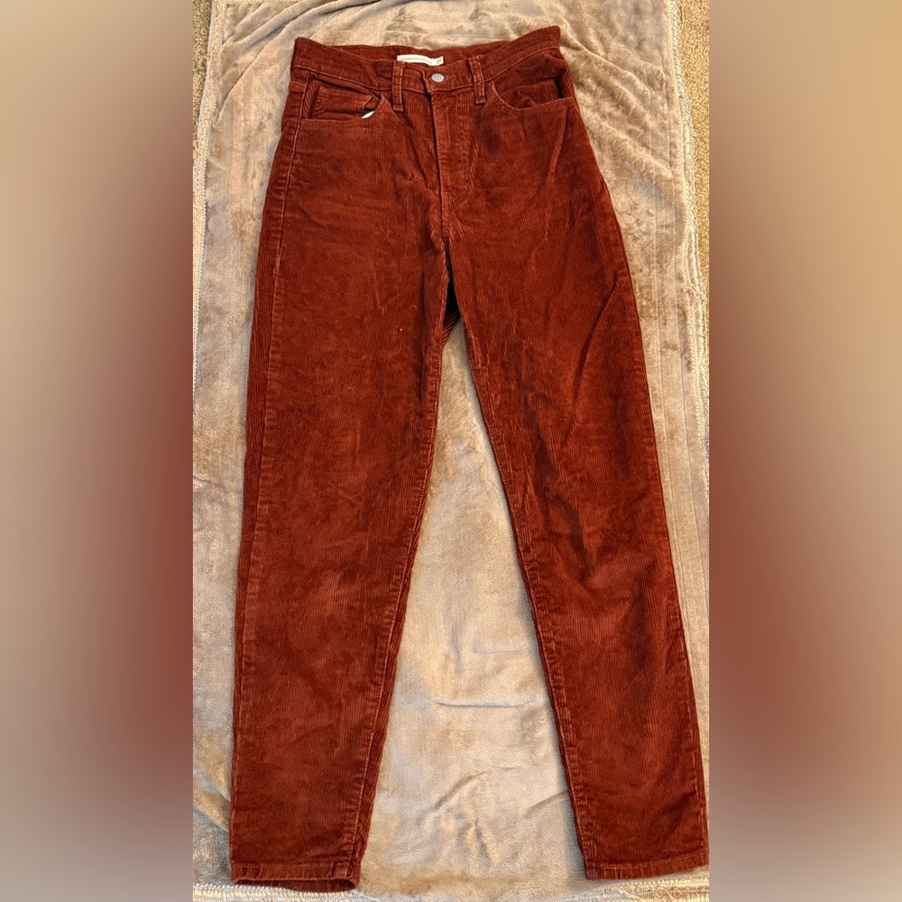 Rust Corduroy Pants